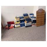 Assorted Books and Pulpit Hymnal Rack
