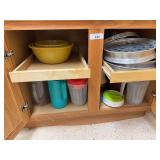 Assorted Kitchenware Collection Including Pitchers, Bowls, and Food Preparation Items