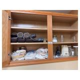 Kitchenware Assortment: Towels, Food Containers, Jars, and Disposal Component