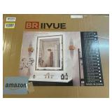 36x30 Inch LED Bathroom Mirror with Gold Frame, Ba