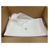 25"x15" Rectangular Bathroom Sink,White Vessel Sin