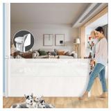 Punch-Free Retractable Baby Gates, 78  inches Extr