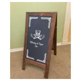 Better Office Products Magnetic A-Frame Chalkboard