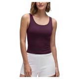 CRZ YOGA Butterluxe Double Lined Tank Tops for Wom