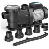 In/Above Ground Pool Pump, Self Primming High Flow