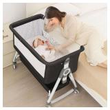 Baby Bassinet, Bedside Bassinet, Twin-Friendly, 4-