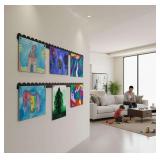 Scalloped Magnetic Art Display for Kids Artwork &