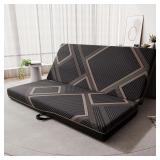 Trifold Mattress Queen Size - 4 Inch Foldable Memo