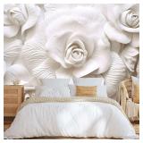 3D Relief Flower Wallpaper Mural for Living Room B