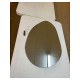 Circular shaped wall mirror