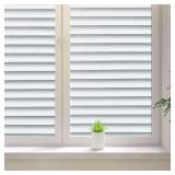 Blinds Pattern Window Film, Frosted Privacy Window