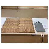 Woven laundry hamper