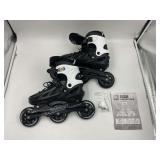 Four size adjustable rollerblades