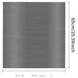 Stainless Steel Magnetic Dishwasher Cover, 23.5  x