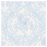 Ismoon Floral Peel and Stick Wallpaper Blue Contac
