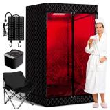 Upgraded Infrared Therapy lamp Sauna Box for Relax