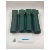 Rain gutter 21 to 66 inches (four pack green)
