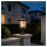Outdoor Post Light Fixture, Waterproof Exterior La