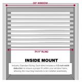 LOTUS & WINDOWARE Cordless Mini Blind, 1" Vinyl Sl
