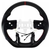 Real Carbon Fiber Steering Wheel D-shaped With Hea