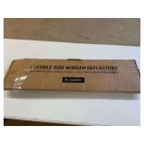 Flexible, side window deflectors
