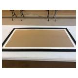 19x34 Picture Frame Solid Wood Black, Display 17"x
