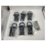 Heavy duty adjustable pocket D rings six pack