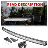 WeiSen 52" 300W LED Curved Light Bar Kit w/Plug &