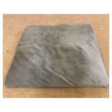 Grey foam squared cushion