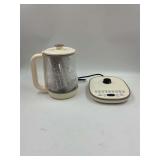 Picture with plate warmer