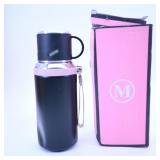 Black Thermos with Pink Box