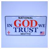 In God We Trust License Plate