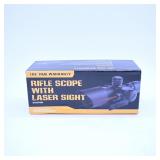 Rifle Scope with Laser Sight 2.5-10x40E
