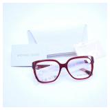 Michael Kors Red Eyeglasses with Case