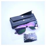 Purple Sunglasses with Case