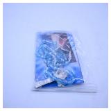 Blue Rosary Beads with Prayer Card