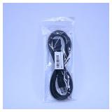 Black Power Cord in Sealed Package