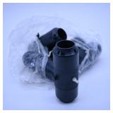 Black Plastic Pipe Connectors Set