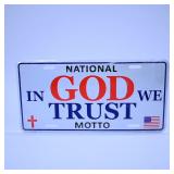 In God We Trust License Plate