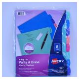 Avery 8-Tab Write & Erase Dividers