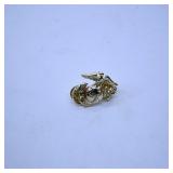 Gold Marine Corps Emblem Pin