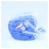 Blue Flat Garden Hose with Connectors