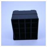 Black Plastic Grid Block