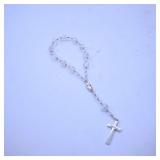 Crystal Bead Rosary with Cross