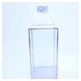 Tall Glass Lantern with Metal Frame