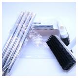 Stainless Steel Broom and Dustpan Set