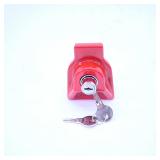 Red Trailer Hitch Lock with Keys