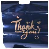 Black Thank You Plastic Bags