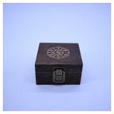 Wooden Box with Latch and Design