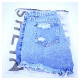 Distressed Denim Shorts